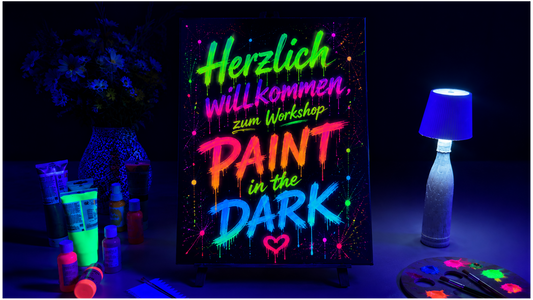 Herzlich willkommen Paint in the Dark Leinwand